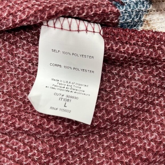 Lush Floral Long Sleeve V-Neck Top - Picture 8 of 9